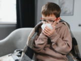 Sick kid in home